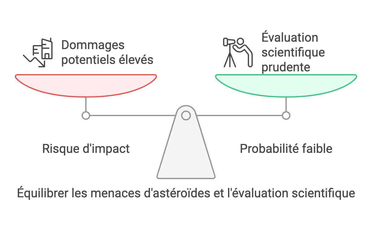 Un risque d impact d astéroïde yr4